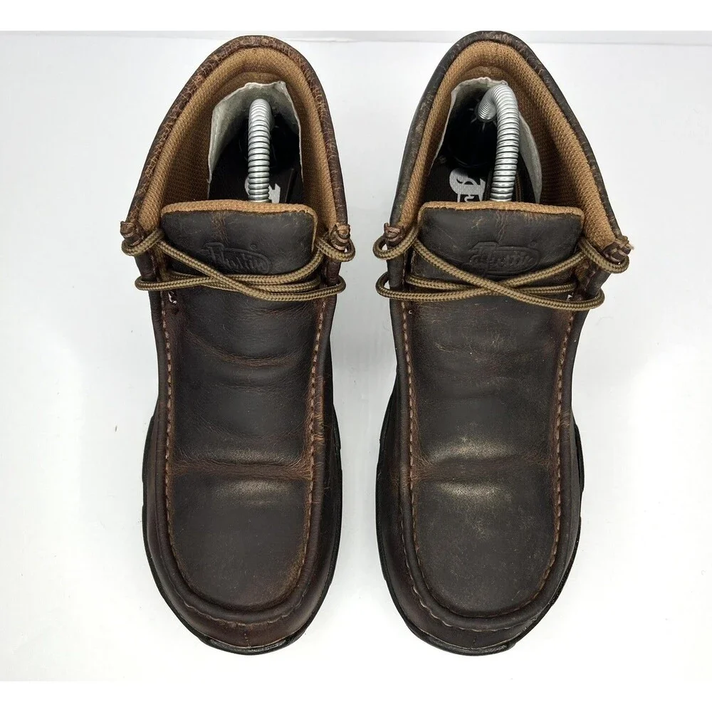 Justin Original Cappie Chukka Electrical Steel Toe Men's Brown Work Boot 8 M